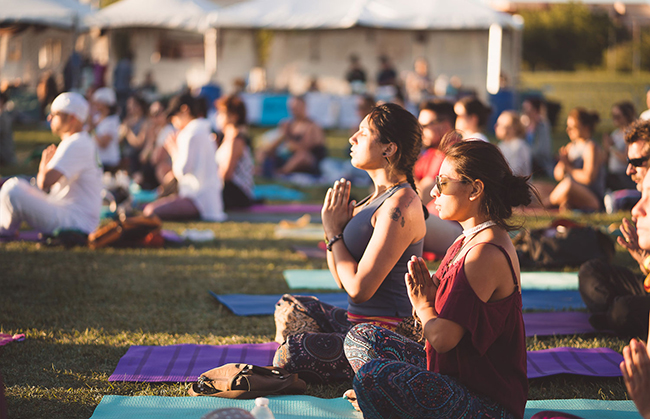 OM FEST Yoga Meditation Festival 2019 on The Lawn at Downtown Summerlin® Meditation