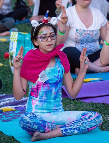 OM FEST Yoga Meditation Festival 2019 on The Lawn at Downtown Summerlin® Mindfulness Meditation for Kids